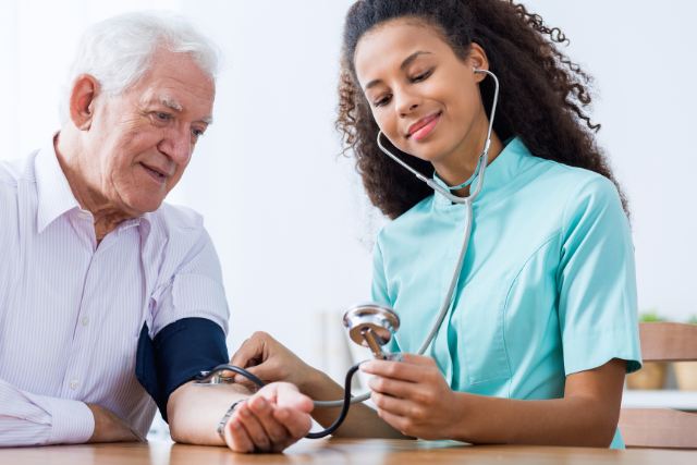 executive-detox-centers Executive detox centers concept pic shows nurse taking blood pressue