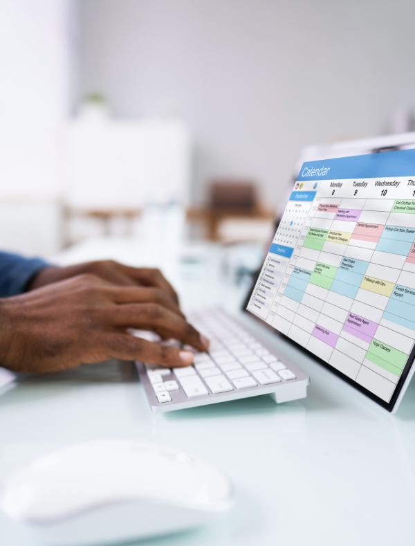scheduling-rehab-using-fmla Scheduling rehab using FMLA pic shows man looking at calendar