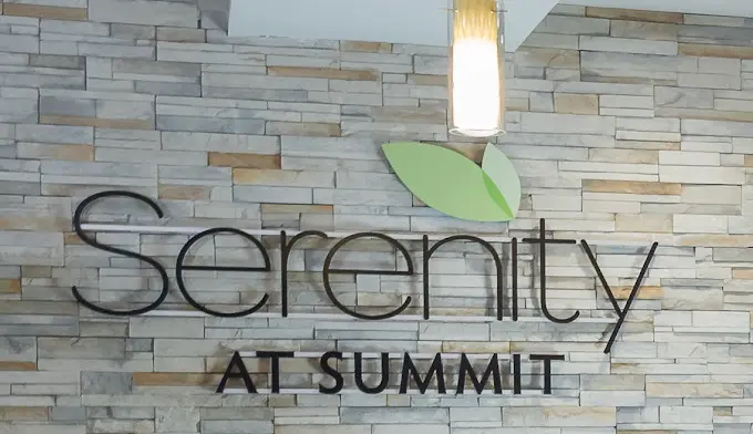Serenity at summit front signage featured