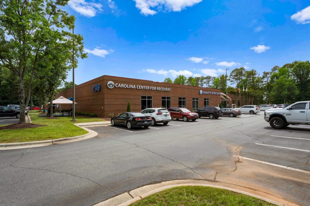 Carolina center for recovery parking lot shown