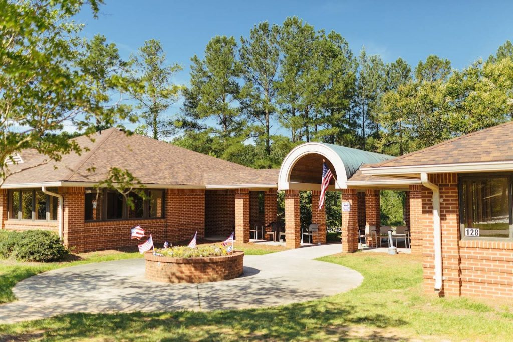 Rebound behavioral health courtyard shown